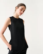 Load image into Gallery viewer, Jo Tunic in Black Bi-Stretch Tropical Wool
