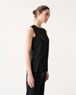 Load image into Gallery viewer, Jo Tunic in Black Bi-Stretch Tropical Wool
