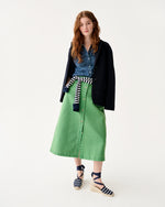 Load image into Gallery viewer, Robin Skirt in Green Stretch Canvas
