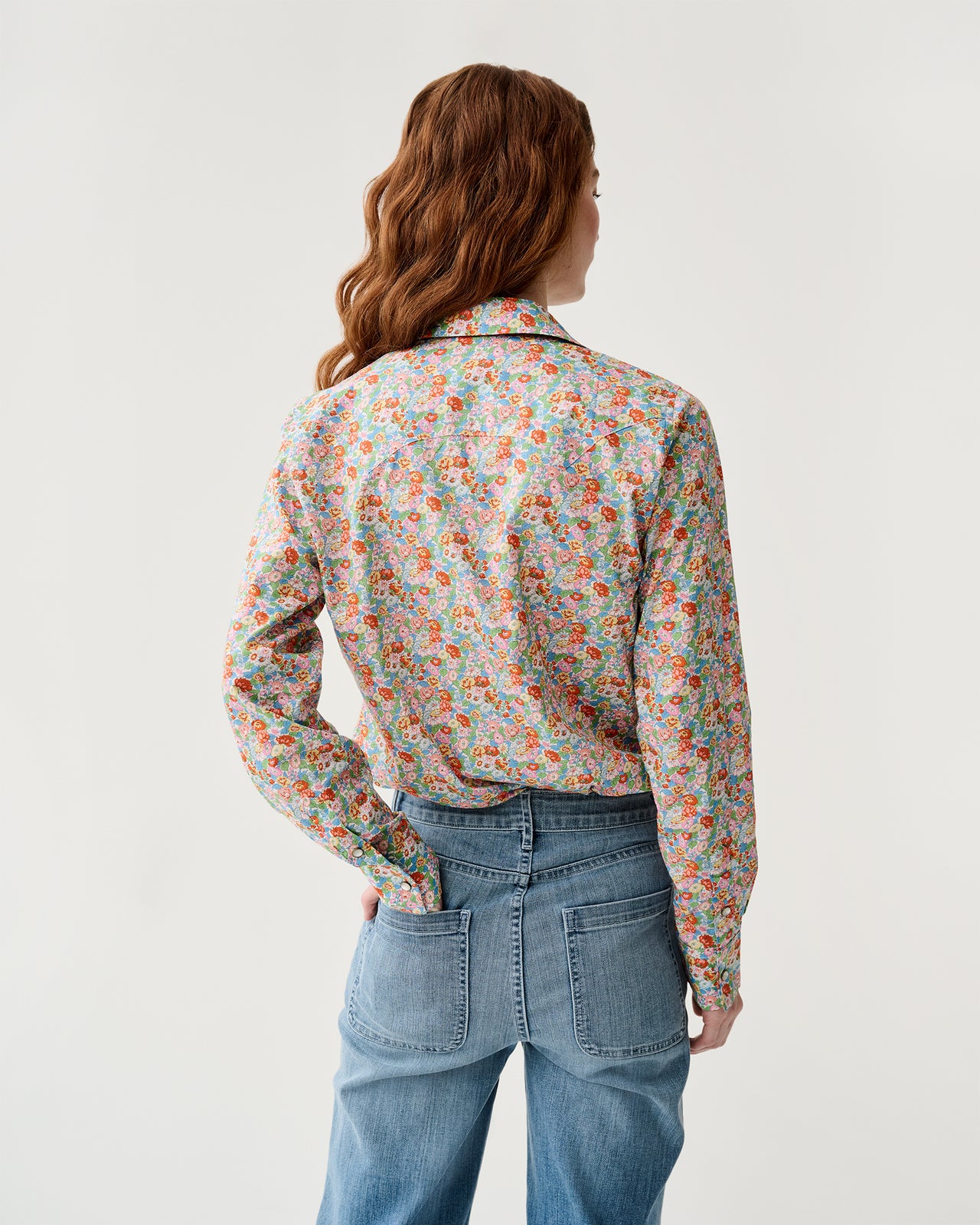 Western Shirt in Multi Leontyne Dream Liberty Fabric