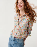 Load image into Gallery viewer, Western Shirt in Multi Leontyne Dream Liberty Fabric
