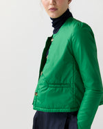 Load image into Gallery viewer, Megan Cashpad Cardigan Jacket in Green Nylon
