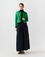 Load image into Gallery viewer, Megan Cashpad Cardigan Jacket in Green Nylon
