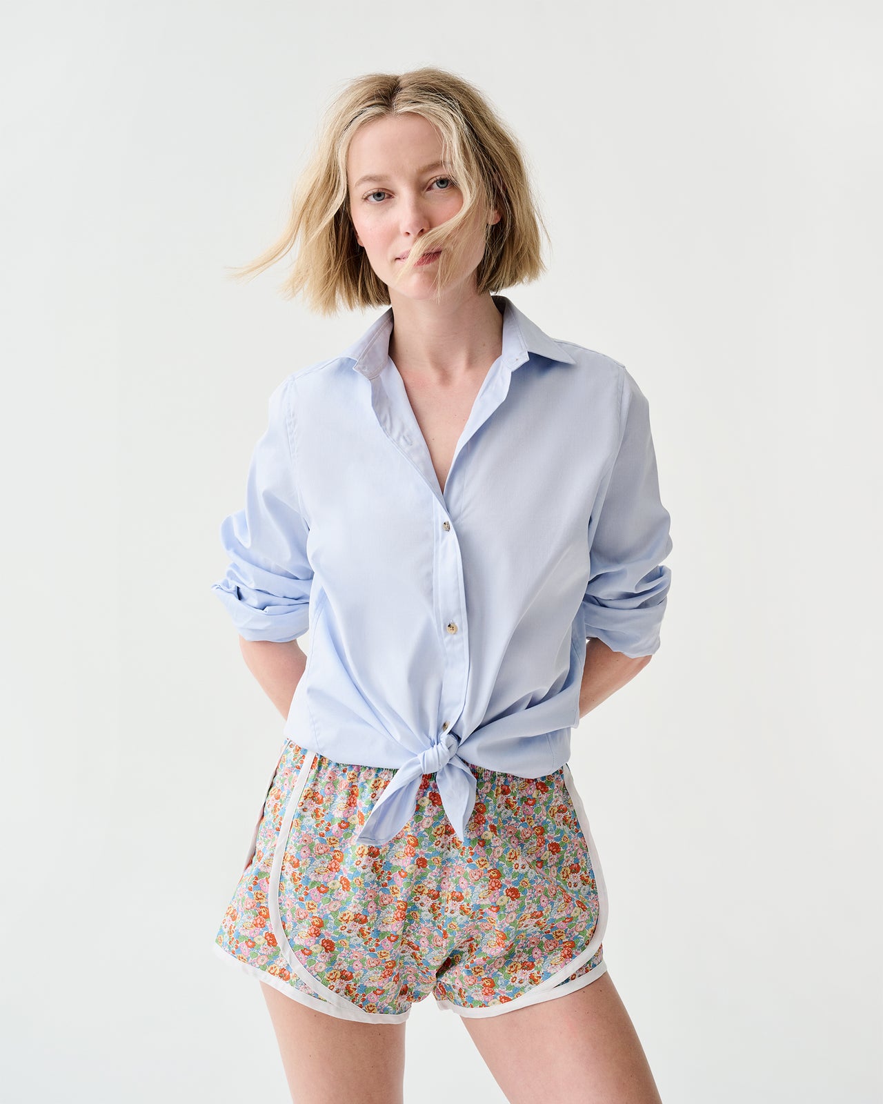 Track Short in Multi Leontyne Dream Liberty Fabric
