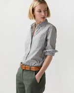Load image into Gallery viewer, Hand-Tooled Belt in Russet Floral Leather

