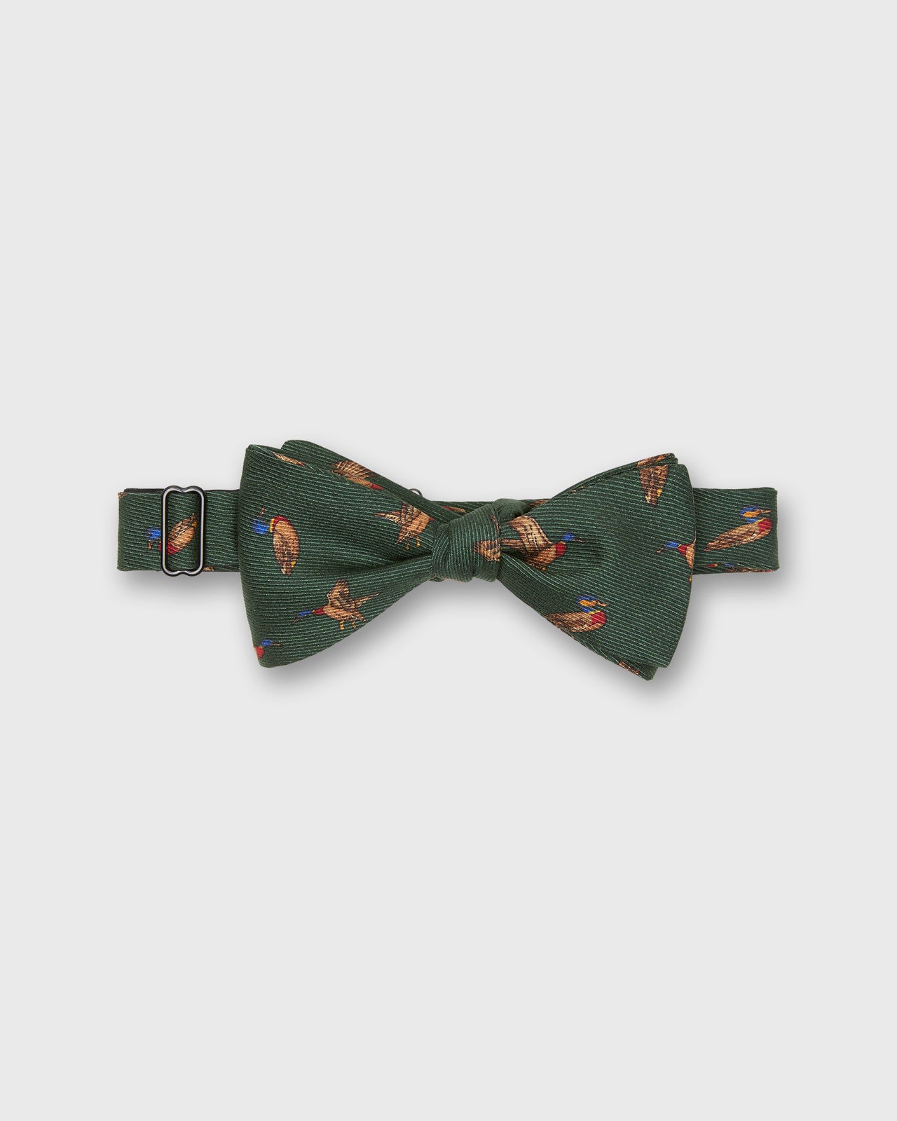 Silk Bow Tie in Green Bridgewater Duck