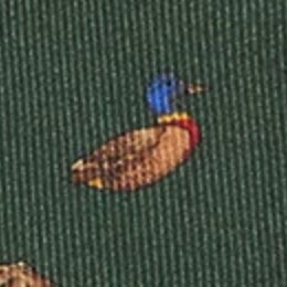 Silk Bow Tie in Green Bridgewater Duck
