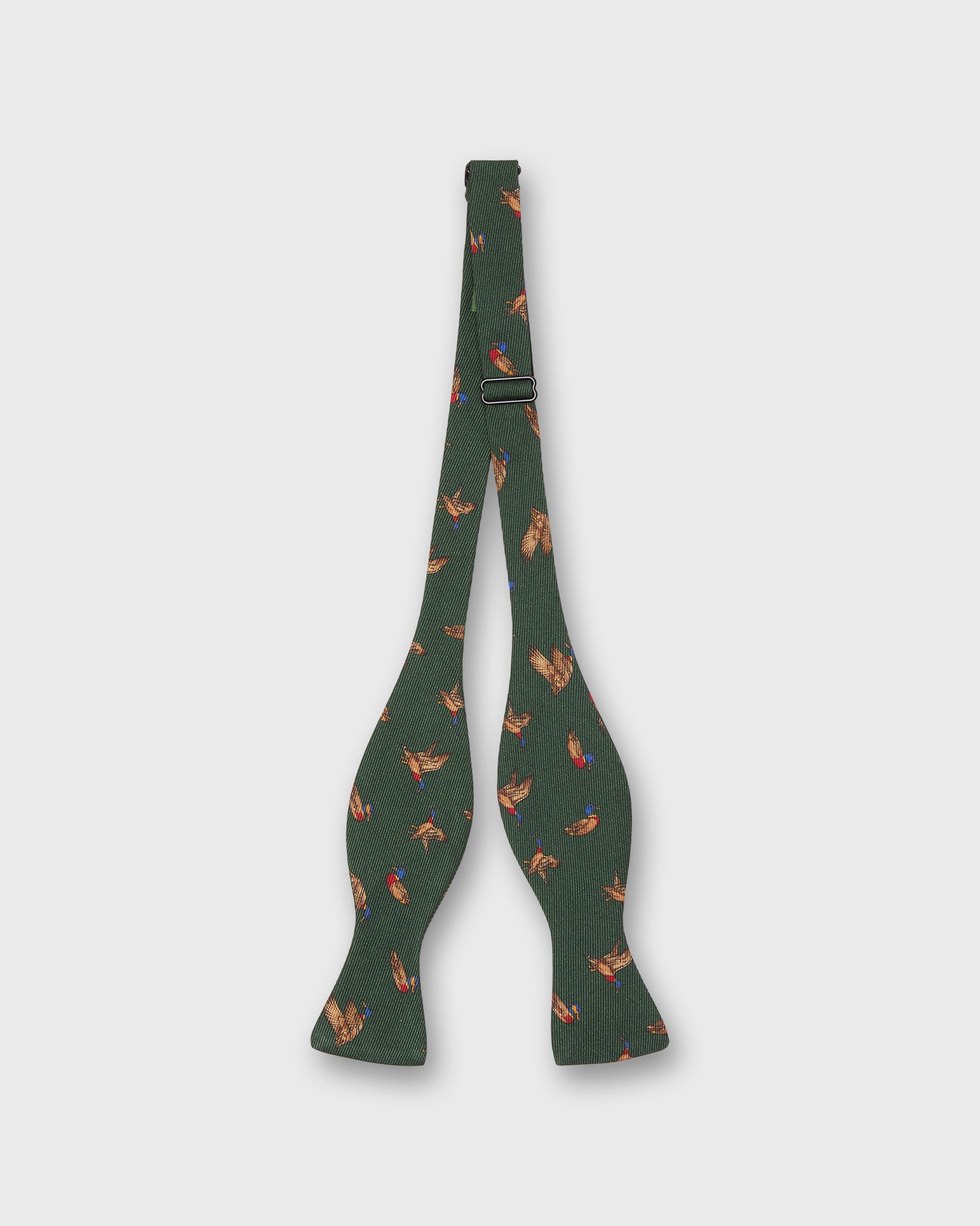 Silk Bow Tie in Green Bridgewater Duck