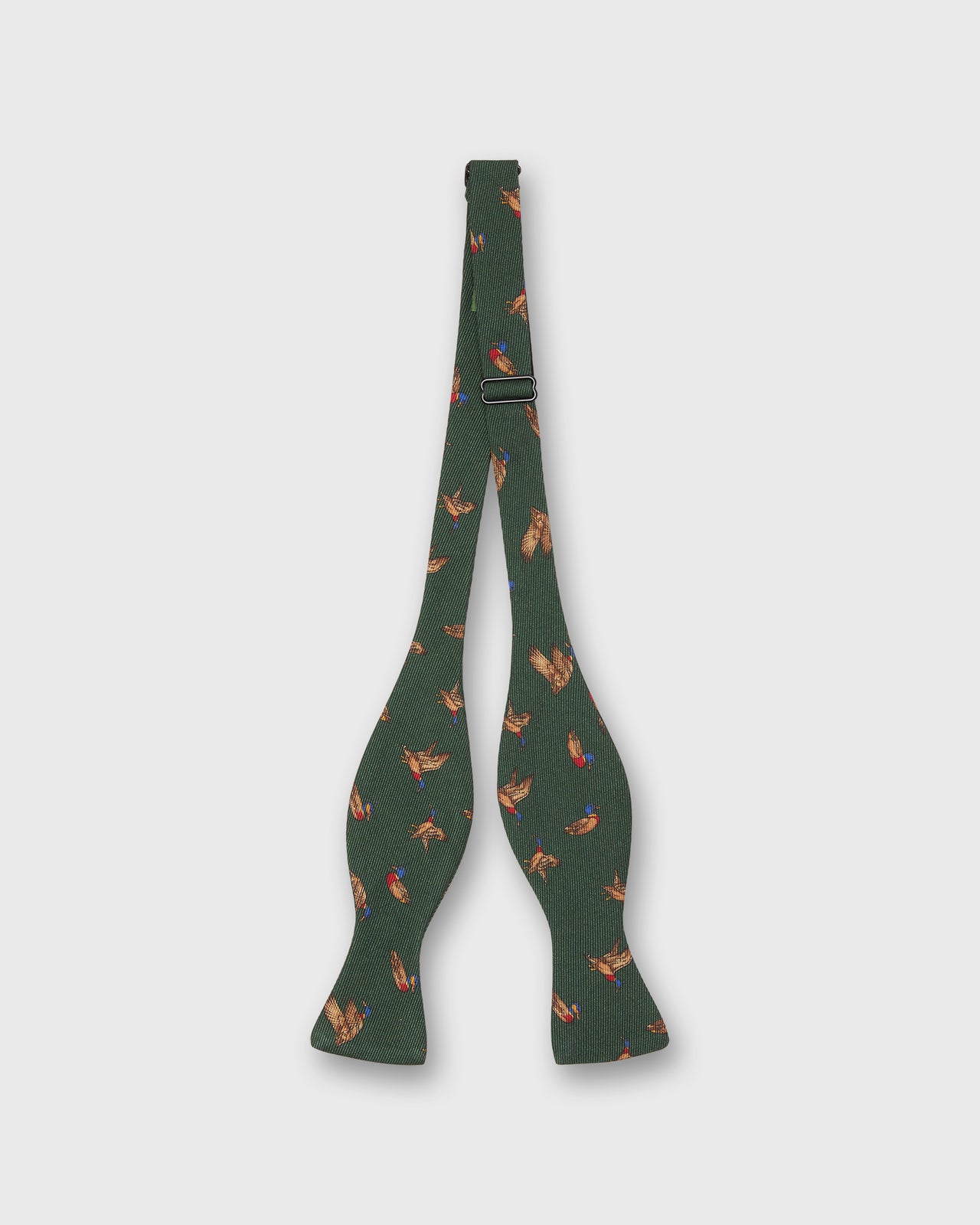 Silk Bow Tie in Green Bridgewater Duck
