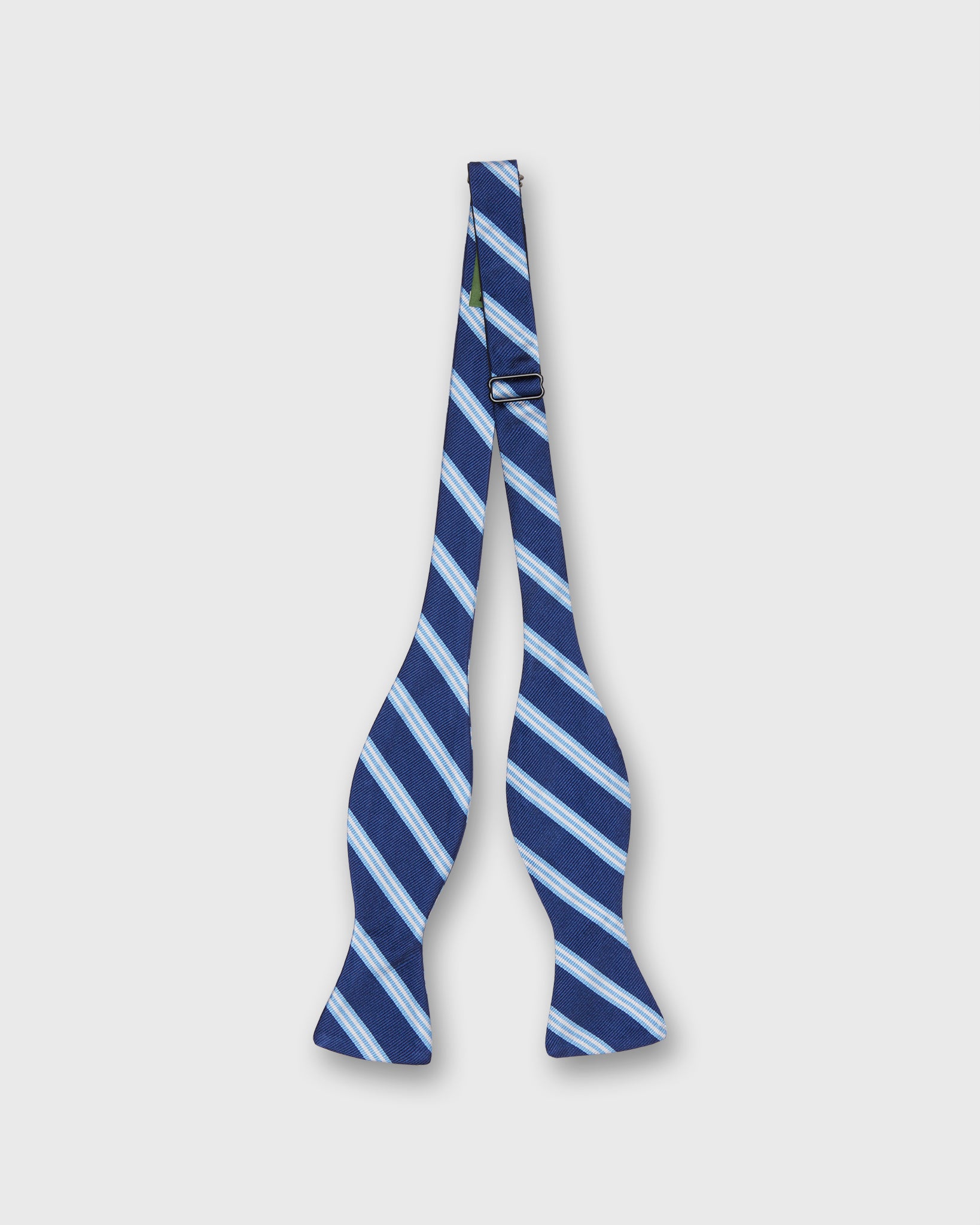 Silk Bow Tie in Navy/Blue Brooks Stripe