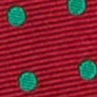 Silk Bow Tie in Red/Green Dots