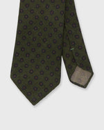 Load image into Gallery viewer, Wool Print Tie in Fern/Navy/Rust Flower
