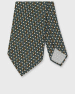 Load image into Gallery viewer, Silk Print Tie in Green/Sky/Orange Deco
