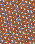 Load image into Gallery viewer, Silk Print Tie in Orange/Sky/Avocado Deco
