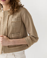 Load image into Gallery viewer, Kiki Jacket in Khaki Stretch Canvas
