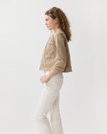 Load image into Gallery viewer, Kiki Jacket in Khaki Stretch Canvas
