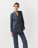 Load image into Gallery viewer, Concetta Jacket in Indigo Cotolino Chambray
