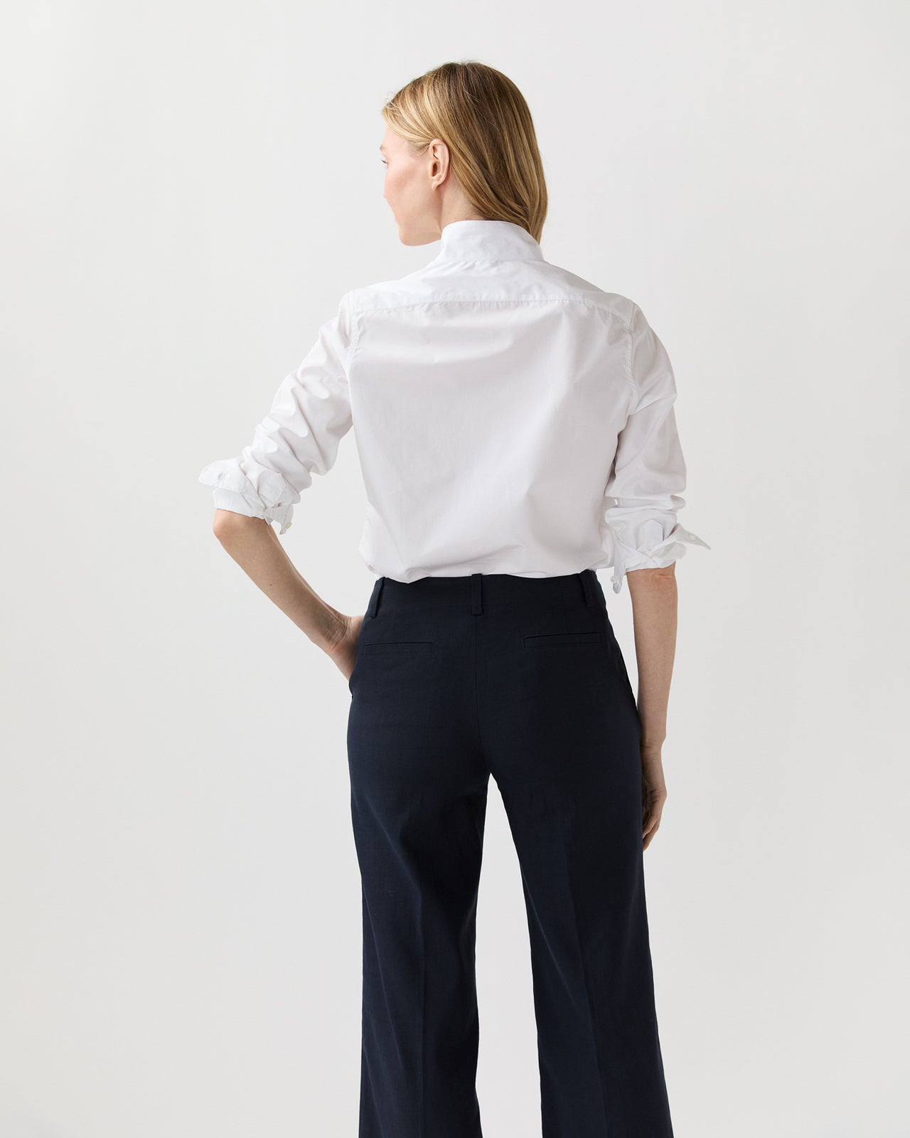 Mel Shirt in White Poplin