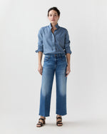 Load image into Gallery viewer, Mel Shirt in Extra Light Washed Cotolino Chambray
