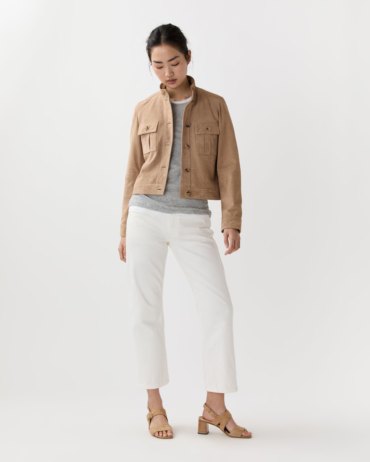 Corrie Jacket in Desert Suede