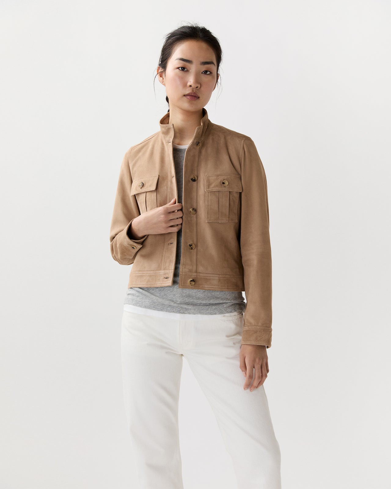 Corrie Jacket in Desert Suede