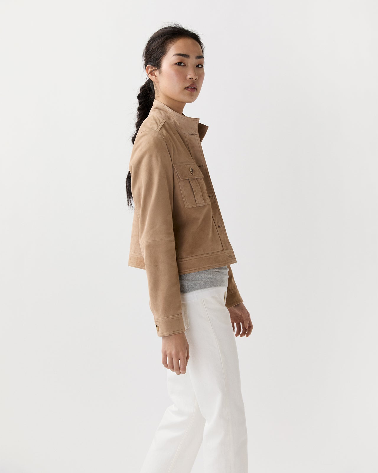 Corrie Jacket in Desert Suede