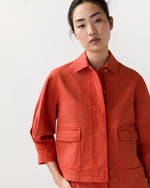 Load image into Gallery viewer, Alixe Jacket in Orange Stretch Canvas
