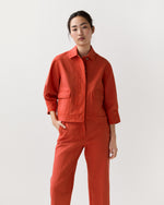 Load image into Gallery viewer, Alixe Jacket in Orange Stretch Canvas
