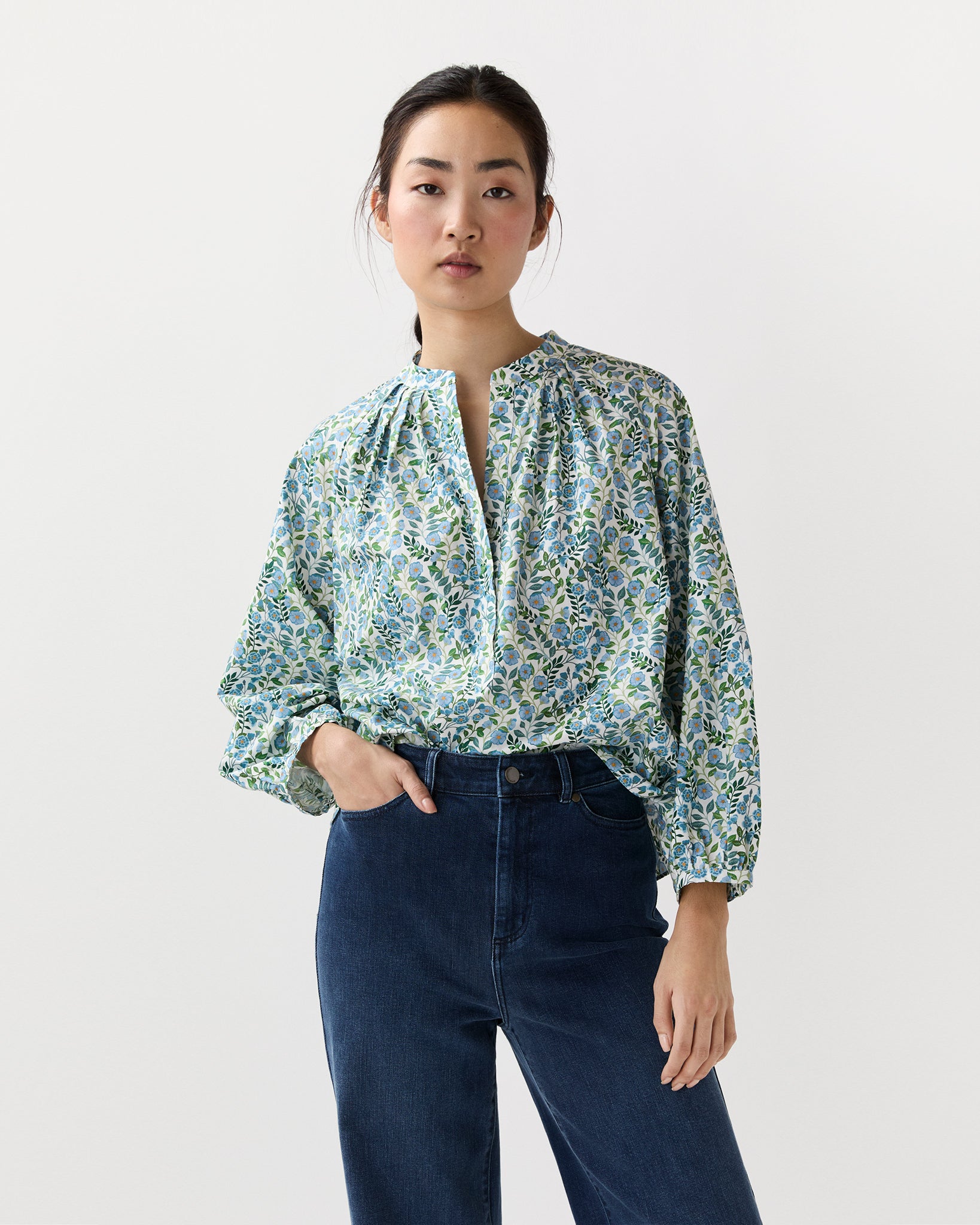 Sienna Top in Liberty Vine Print | Ann Mashburn | Shop Ann Mashburn