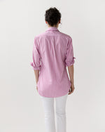 Load image into Gallery viewer, Boyfriend Shirt in Pink/White Stripe Chambray
