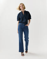Load image into Gallery viewer, Perry Shirt in Navy Poplin
