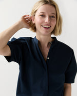 Load image into Gallery viewer, Perry Shirt in Navy Poplin
