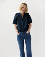 Load image into Gallery viewer, Perry Shirt in Navy Poplin
