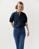 Load image into Gallery viewer, Perry Shirt in Navy Poplin
