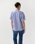 Load image into Gallery viewer, Perry Shirt in Blue Bengal Stripe Poplin
