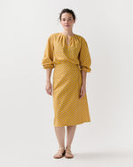 Load image into Gallery viewer, Alma Blouse in Yellow Provençal Rustic Poplin
