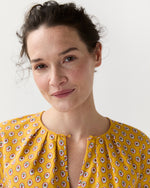 Load image into Gallery viewer, Alma Blouse in Yellow Provençal Rustic Poplin
