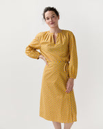 Load image into Gallery viewer, Adley Wrap Skirt in Yellow Provençal Rustic Poplin
