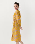 Load image into Gallery viewer, Adley Wrap Skirt in Yellow Provençal Rustic Poplin
