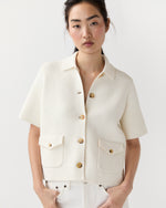 Load image into Gallery viewer, Devon Jacket in Ivory Cotton/Linen
