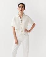Load image into Gallery viewer, Devon Jacket in Ivory Cotton/Linen
