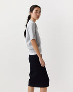 Load image into Gallery viewer, Alison Sweater in Pale Heather Grey Cotton/Silk
