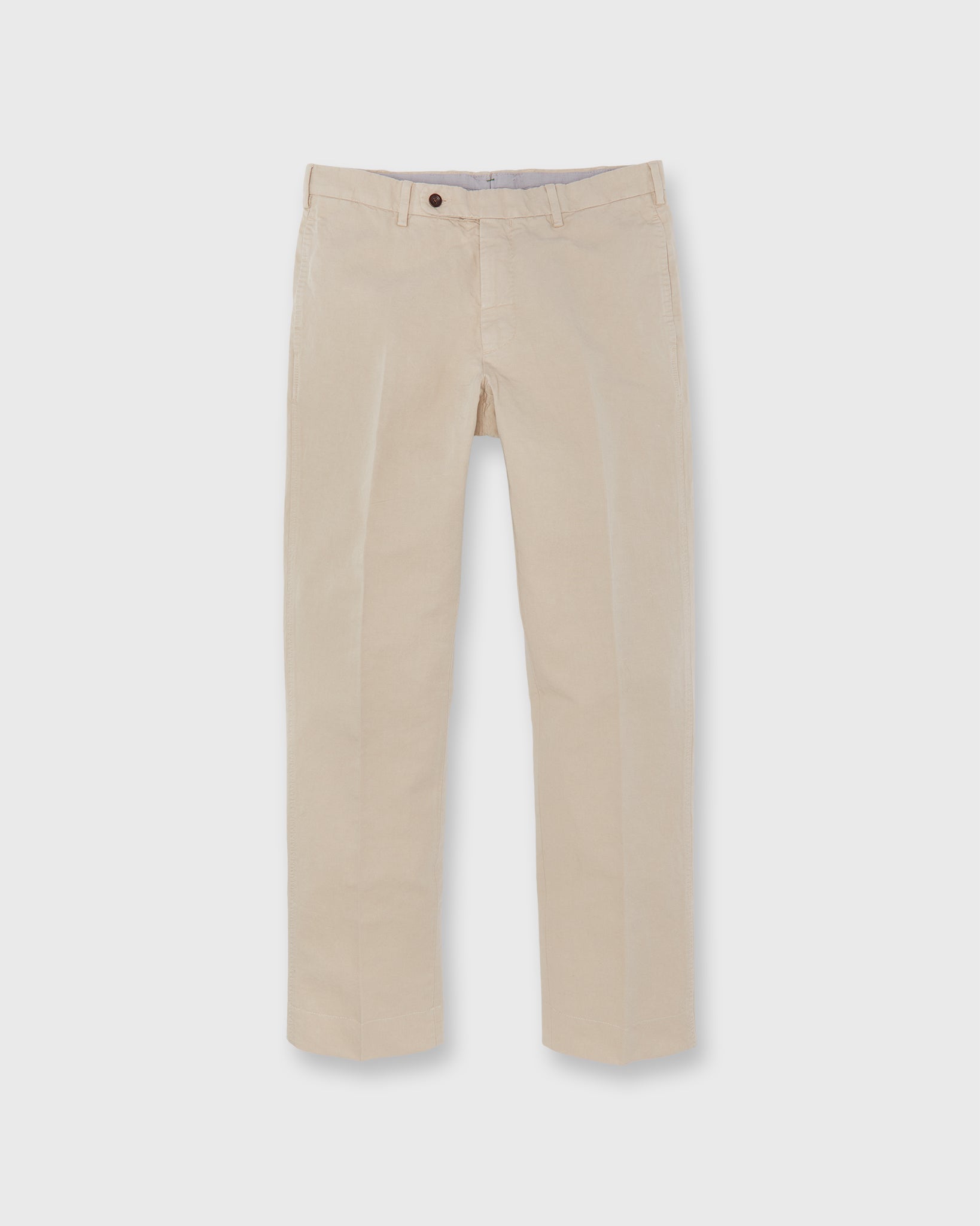 Garment-Dyed Sport Trouser in Sand Cotolino Twill | Shop Sid Mashburn