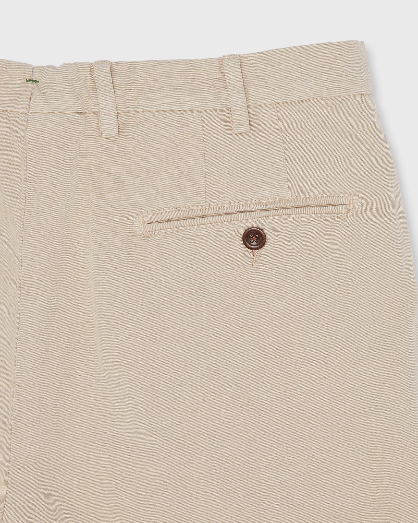 Garment-Dyed Sport Trouser in Sand Cotolino Twill | Shop Sid Mashburn