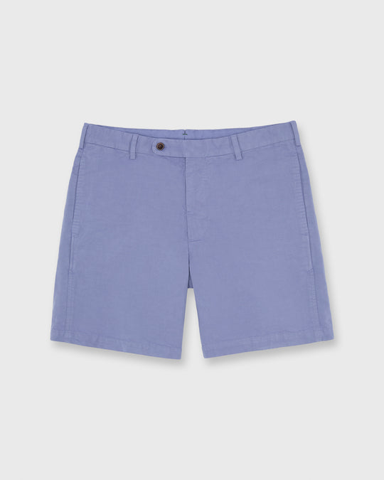 Garment-Dyed Short in Periwinkle Cotolino Twill