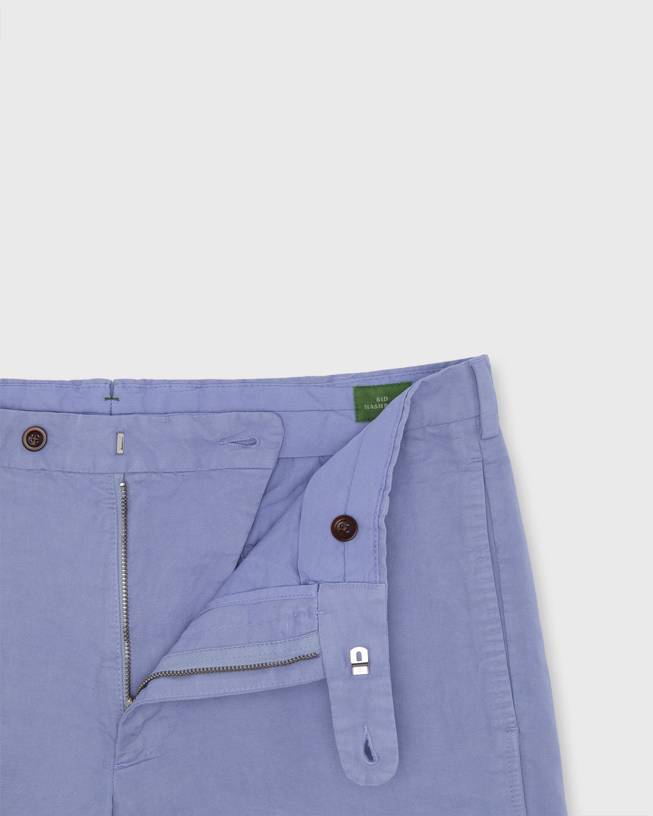 Garment-Dyed Short in Periwinkle Cotolino Twill