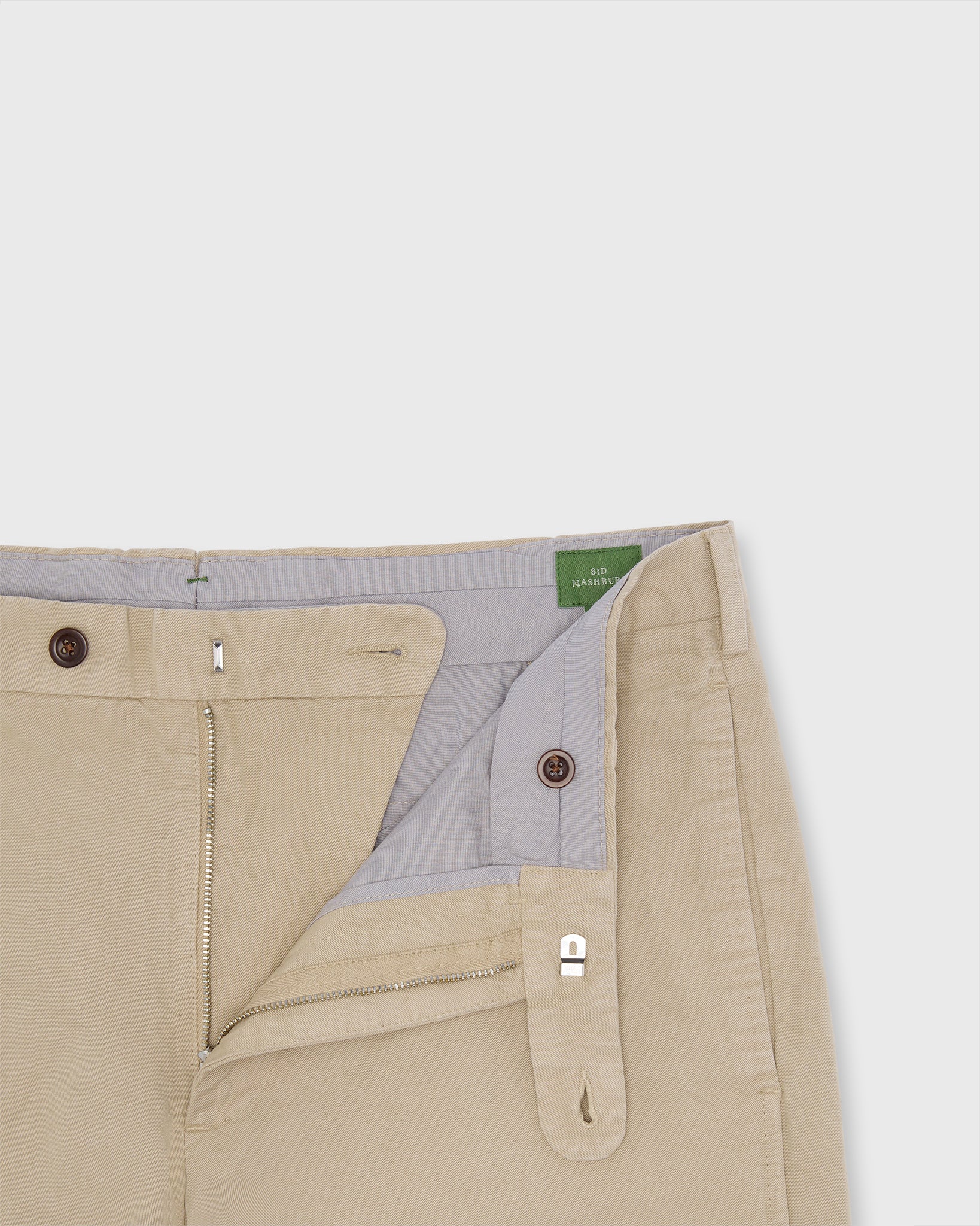 Garment-Dyed Short in Sand Cotolino Twill | Shop Sid Mashburn