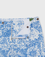 Load image into Gallery viewer, Side-Tab Sport Short in Blue Bahamian Hand Printed Cotton

