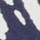 Side-Tab Sport Trouser in Navy Bahamian Hand Printed Cotton
