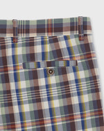 Load image into Gallery viewer, Field Pant in Navy/Bone/Orange Madras
